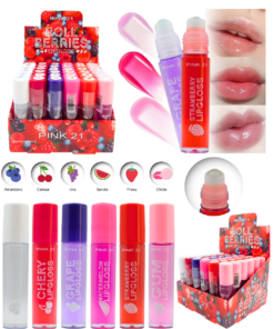 Lip Gloss Roll On Frutales- Pink 21