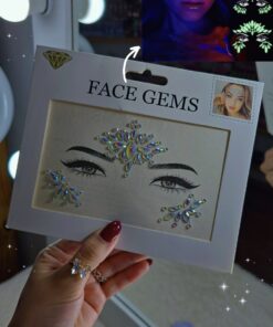 Gemas AutoAdhesivas Plateadas Brillan en la Oscuridad🌙