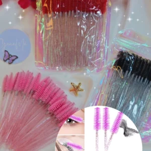 Cepillos p/ ceja & pestaña Glitter x50 Unidades