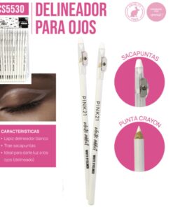 Delineador Lapiz Blanco Pink 21