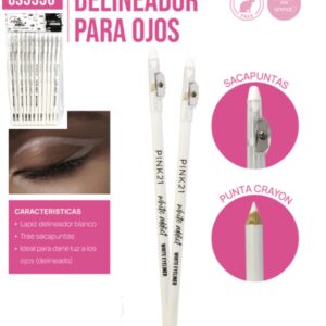 Delineador Lapiz Blanco Pink 21