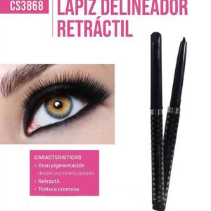 Delineador Retractil Negro Pink 21