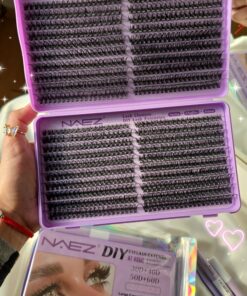 Kit Premium de Extensiones de Pestañas NAEZ Lila 30D + 40D + 50D + 60D