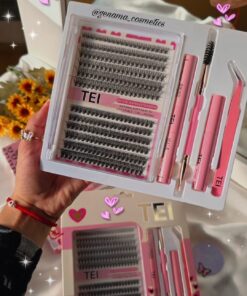 Kit Profesional de Extensiones de Pestañas TEI 20P + 40P Mix