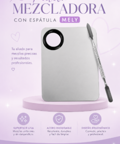 Paleta Mezcladora c/ Espatula Mely Rectangular