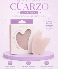 Piedra Gua Sha Masajeadora Cuarzo